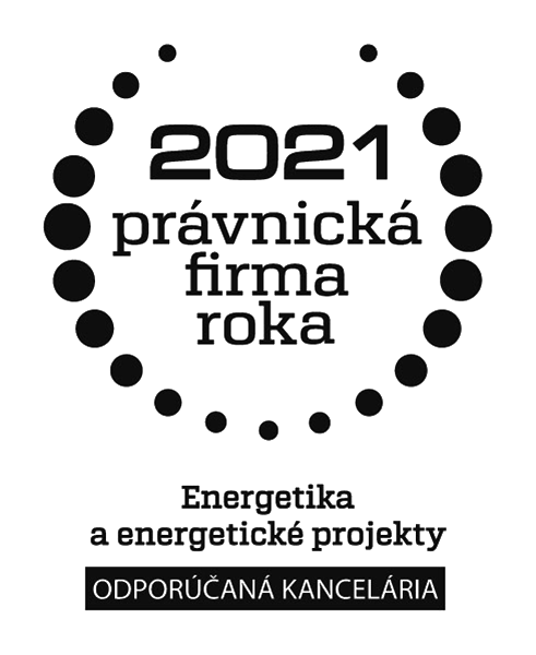 Právnicka firma roka 2021 – Energetika a energetické projekty Právnicka firma roka 2021 – Energetika a energetické projekty